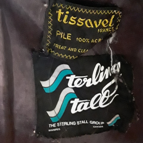 VTG Sterling stall sz 12 lined mink fur brown coat - Picture 5 of 8